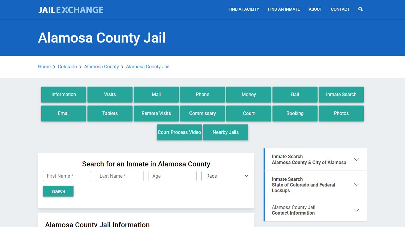 Alamosa County Jail Roster Lookup, CO, Inmate Search